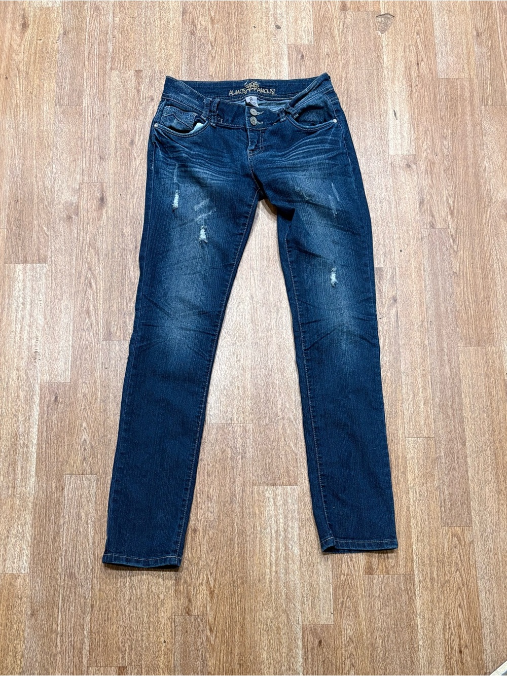 Almost Famous Dark Indigo Skinny Jeans